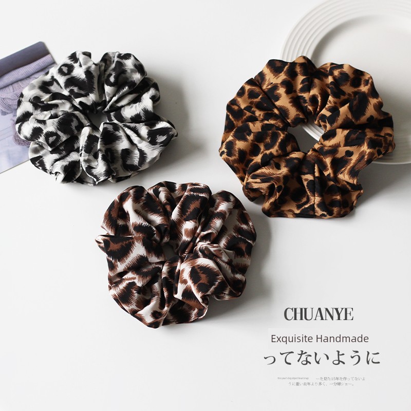 2024 Classy Leopard Print Hair Band Ties