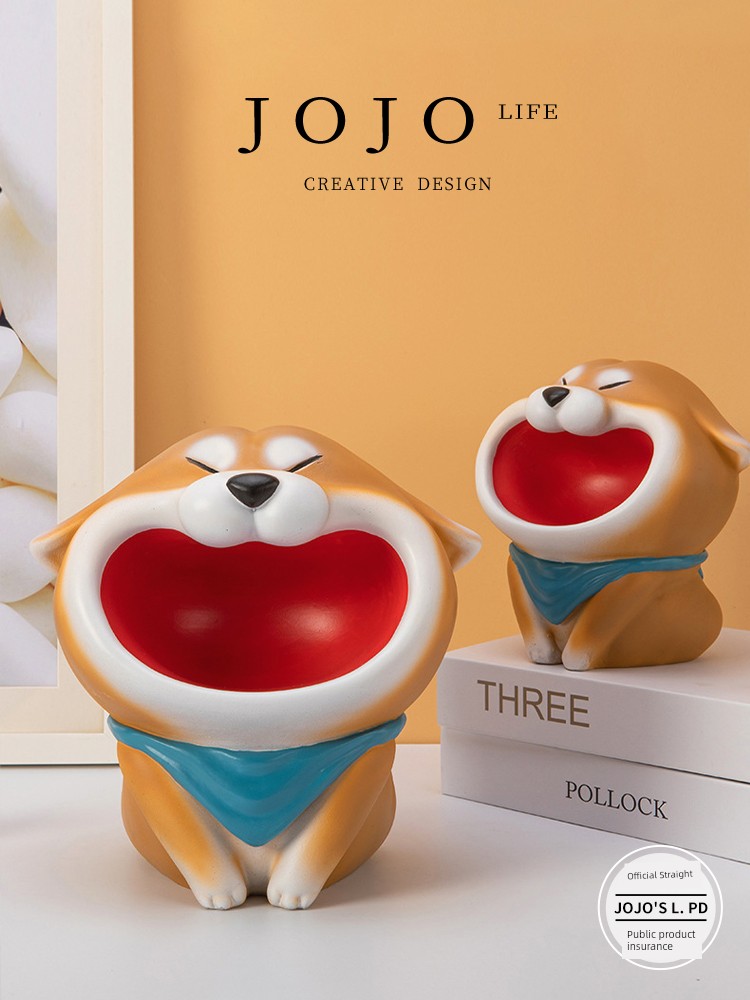 Jojo's L. Pd. Mr. Grocery. Modern Creative Shiba Inu Ornaments Gathering Home Entry Hallway Key | Old Country