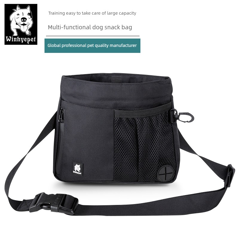 Winhyepet Dog Training Supplies Equipment Dog Training Dog Waist Bag Golden Retriever Pet Dog Walking Bag Food Snack Pack