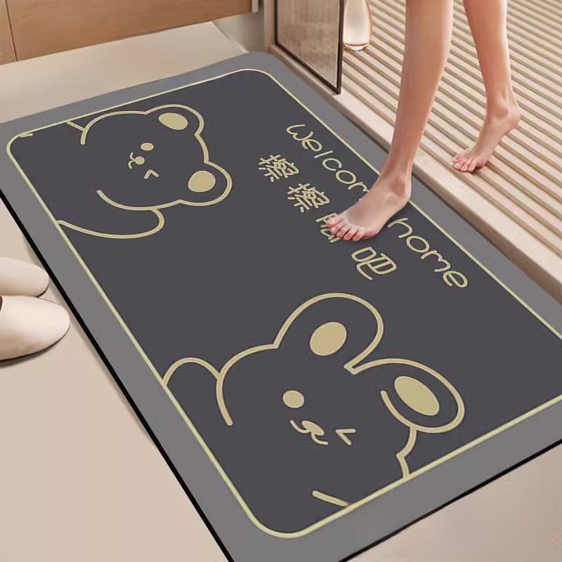 Hydrophilic Pad Non-Slip Quick-Drying Toilet Bathroom Diatom Ooze