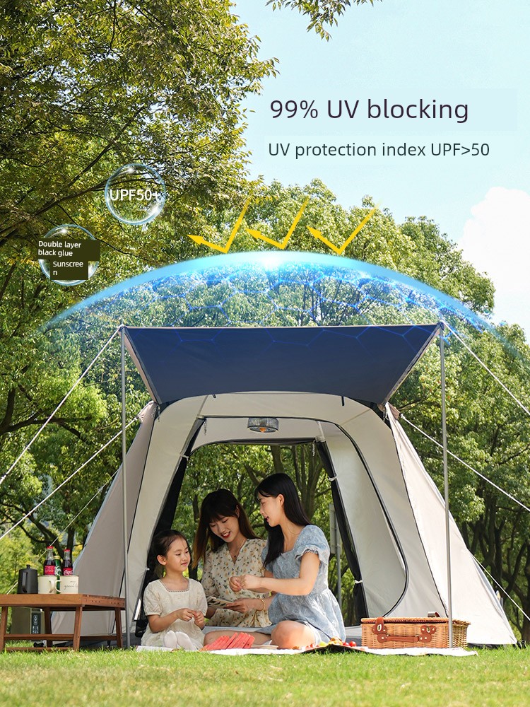 Primitive Man Tent Outdoor Camping Camping Automatic Quickly Open Thickened Portable Foldable Outdoor Equipment Supplies
