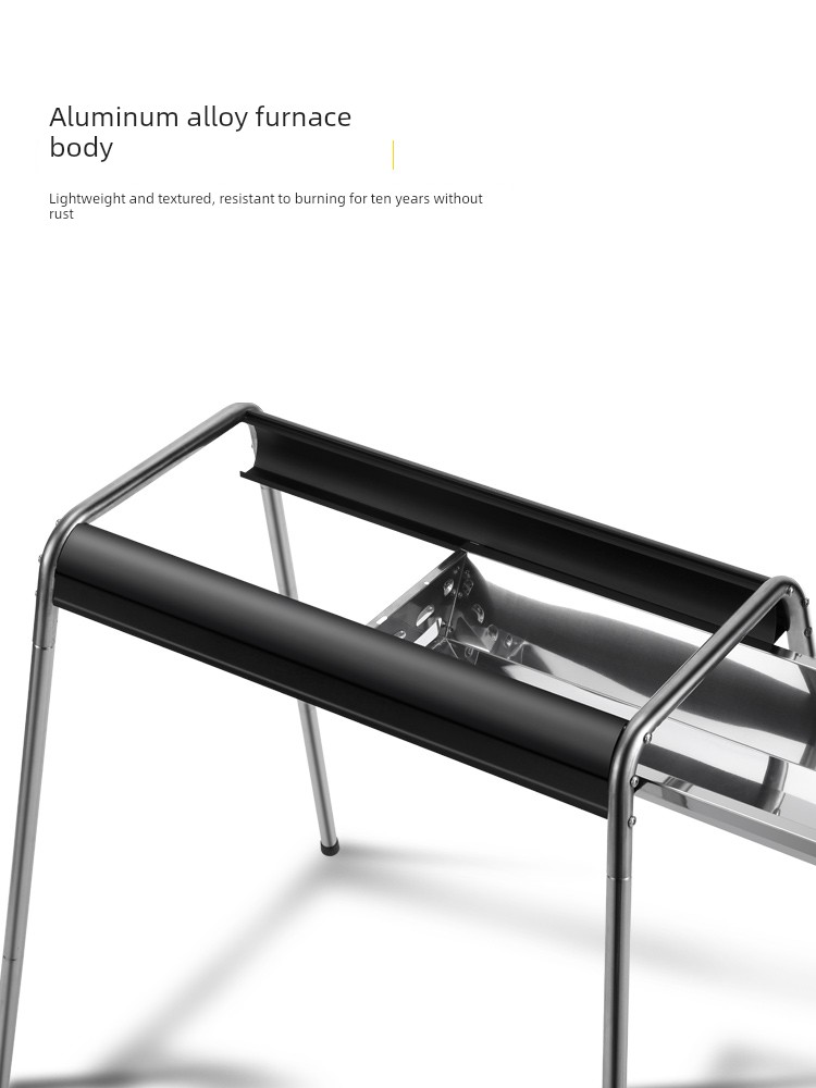 Primitive Man Barbecue Grill Household Outdoor Barbecue Kebabs Foldable Charcoal Stove Charcoal Stove Barbecue Rack