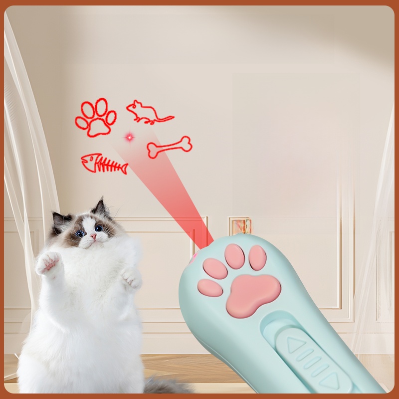 Funny Cat Self-Hi Relieving Stuffy Infrared Laser Light