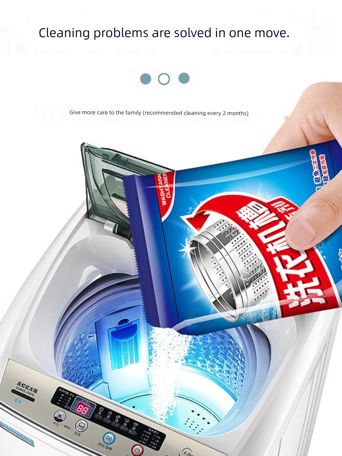Washing Machine Cleaning Agent Drum Special Cleaning Agent Washing Machine Tank Mildew Dirt Cleaning Disinfection For Home Decontamination Descaling 40G