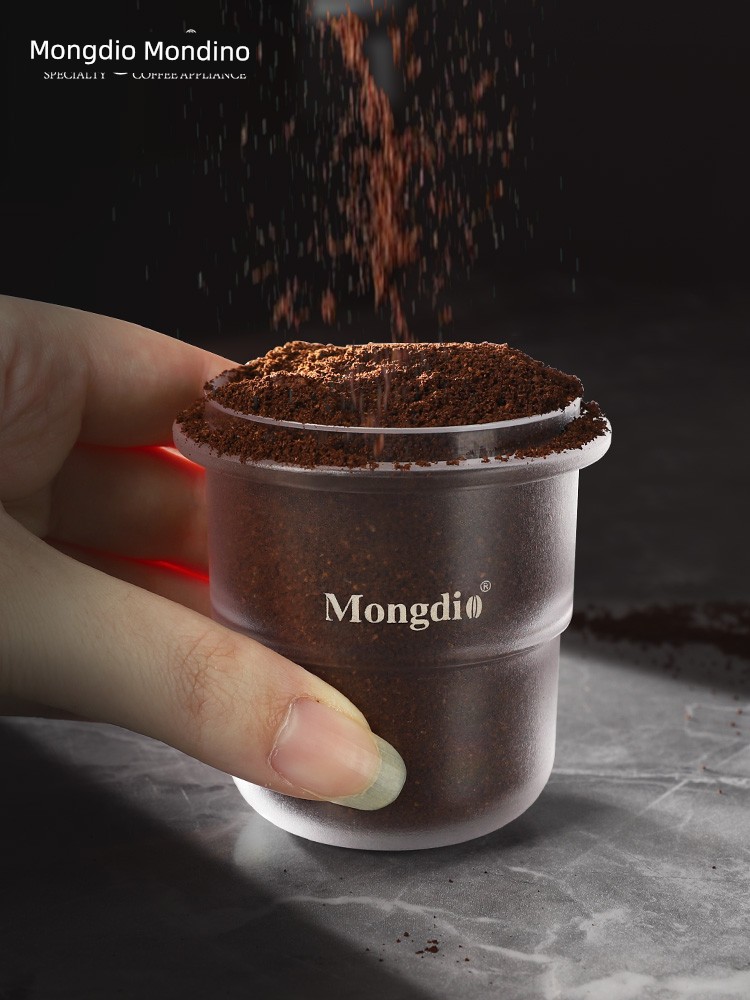 Mongdio 58mm Coffee Dosing Cup with Anti-Slip Hand...