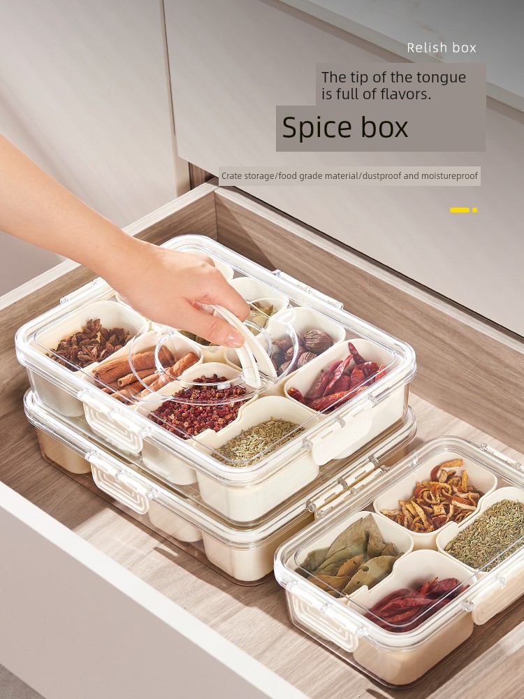 Compartment Crisper Refrigerator Storage Box Food Grade Sealed Frozen Special Finishing Box Satchel Kitchen Storage Handy Gadget