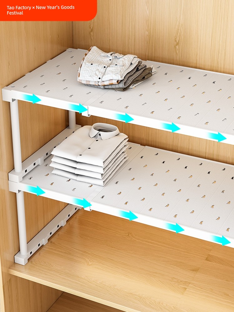 Layered Storage Fantastic Retractable Storage Rack Wardrobe