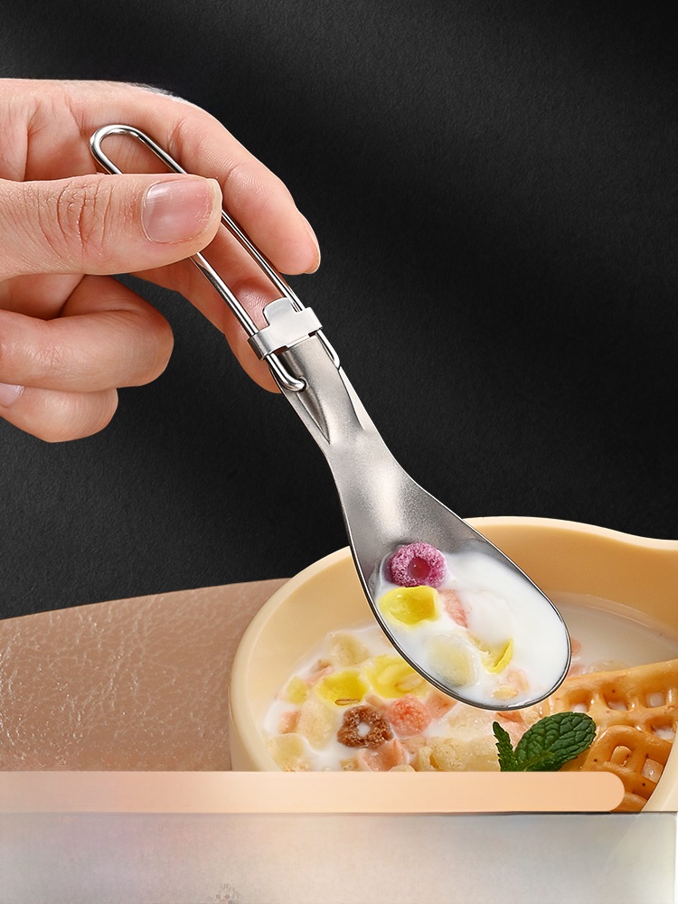 Xishi Household Eating Soup Spoon Outdoor Travel Portable