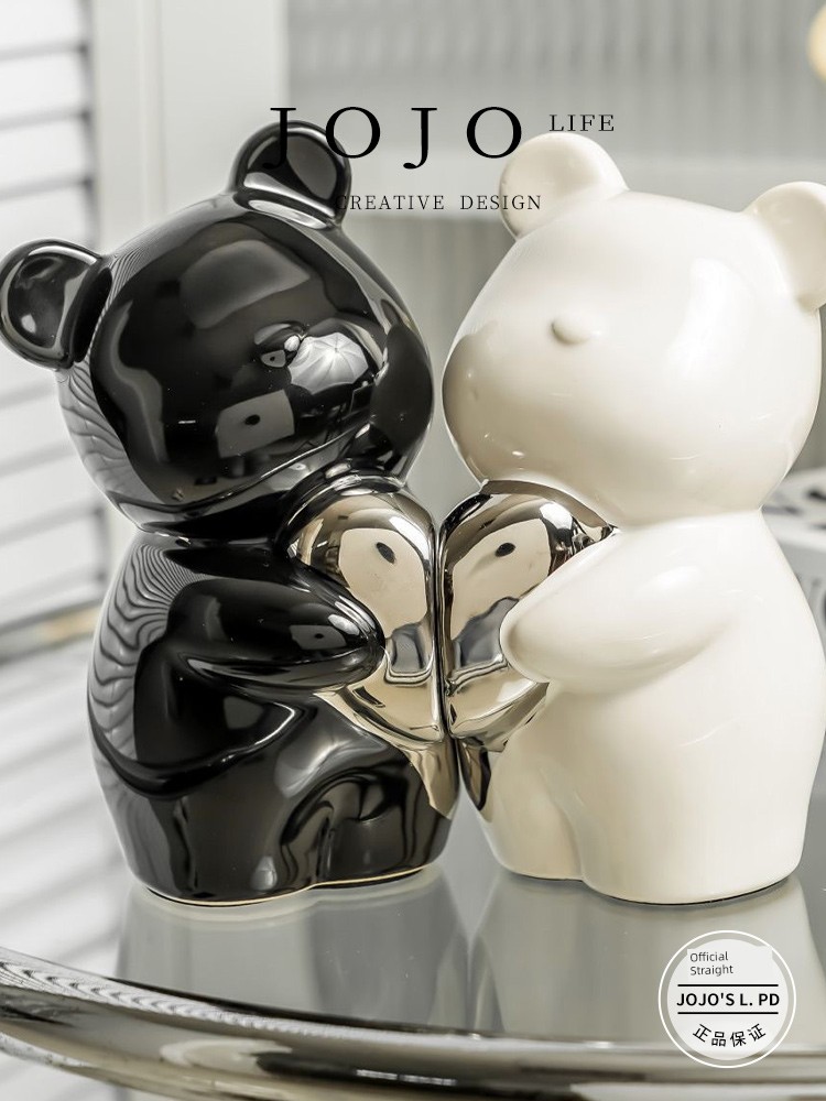 Jojo's L. Pd. Fight. Original Design Violent Bear Bookend Decoration High-End Ceramics | Competition