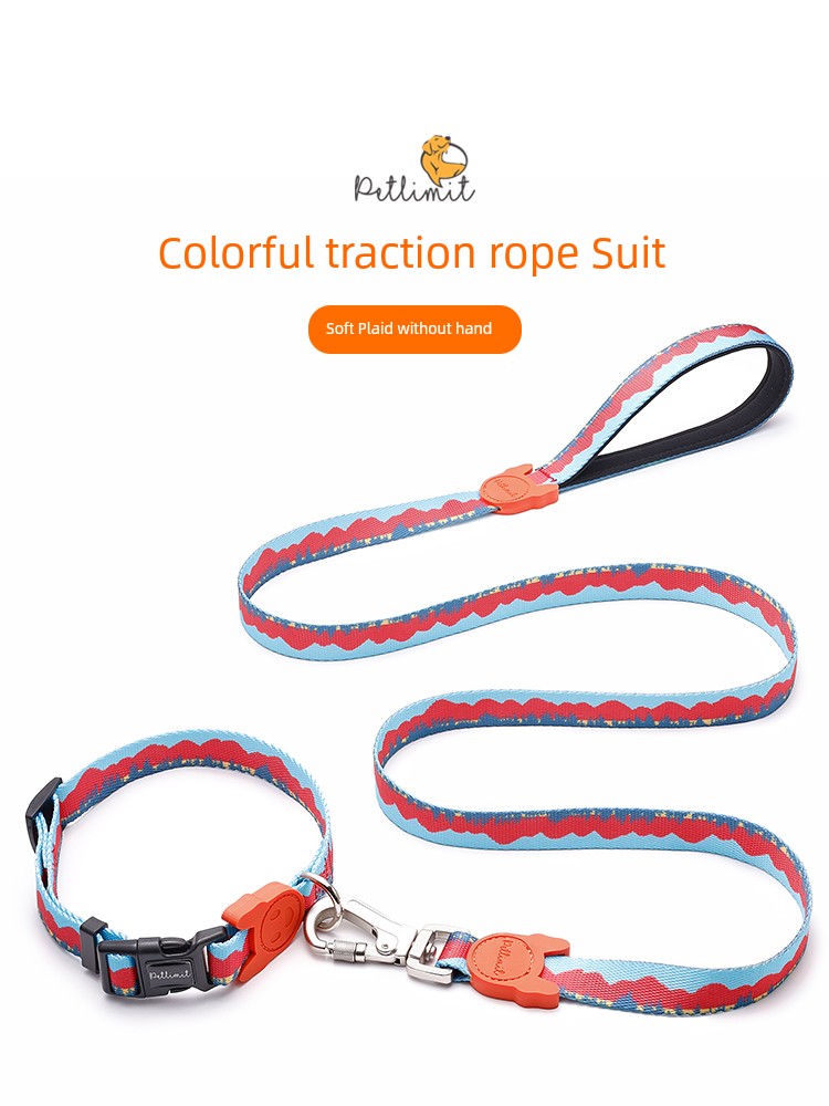 Dog Hand Holding Rope Dog Leash Small, Medium and Large Dogs Pet Explosion-Proof Chain Golden Retriever Teddy Collar Tie Dog Supplies