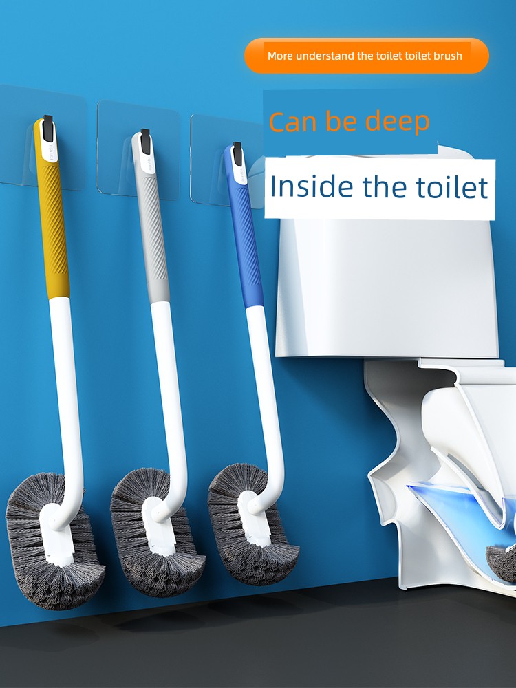 2024 New Arrival Toilet Brush For Home No Dead Angle Punch-Free Wall-Mounted Accessible Luxury Toilet Long Handle Cleaning Brush