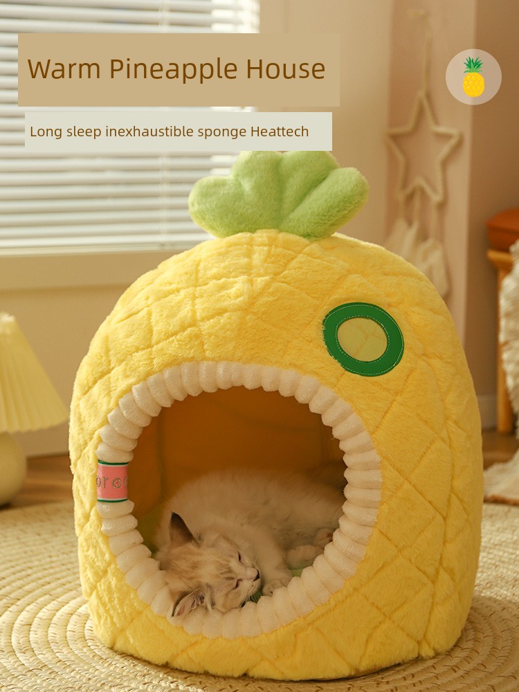 Heattech Enclosed Tent Sleep Winter Cat Nest