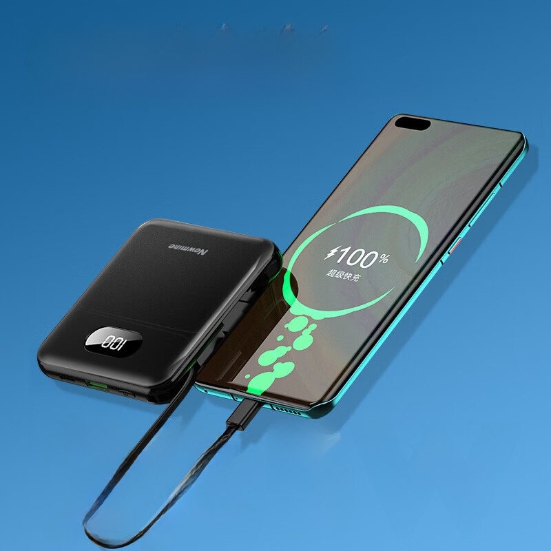 Newman Power Bank 10000 MA Hours with Cable 22.5W Fast Charge PD Large Capacity Compact Portable Power Source