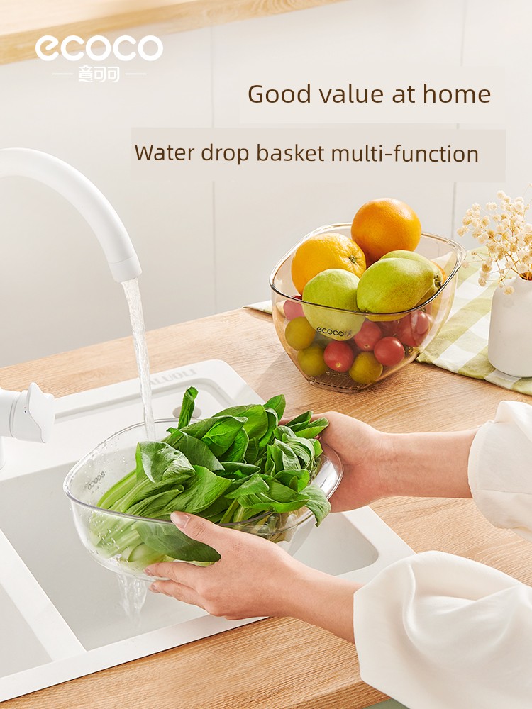 Washing Basin Drain Basket New Arrival Kitchen Multi-Functional Drain Drain Bowl For Home Water Filter Draining Basin Fabulous Fruit Washing Tool