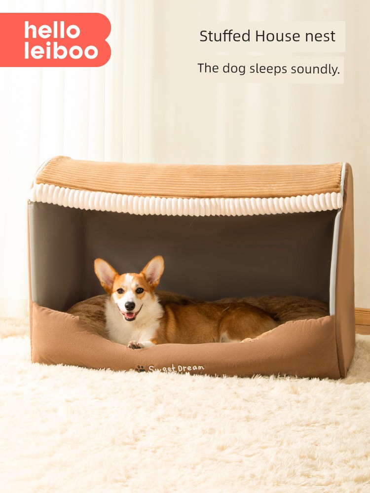 Kennel All Year Round Neutral Removable and Washable Winter Heattech Winter Semi-Closed Large Dog Dog House Dog House Pet Tent