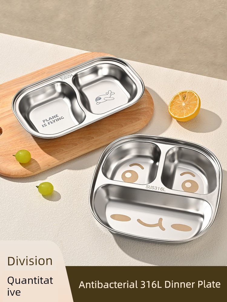 Kids Stainless Steel Special Food Dispatch Disk