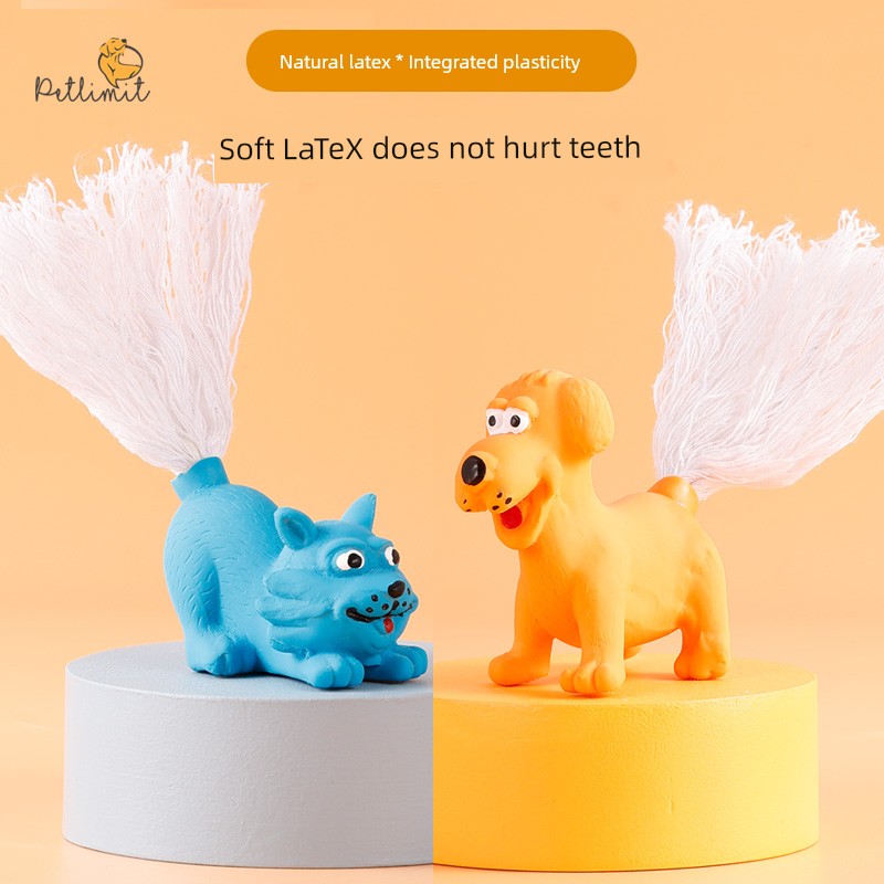 Pet Dog Toy Molar Clean Tooth Rope Knot Relieving Stuffy Small Size Dogs Interactive Self-Hi Bite-Resistant Handy Gadget Teddy Screaming Chicken
