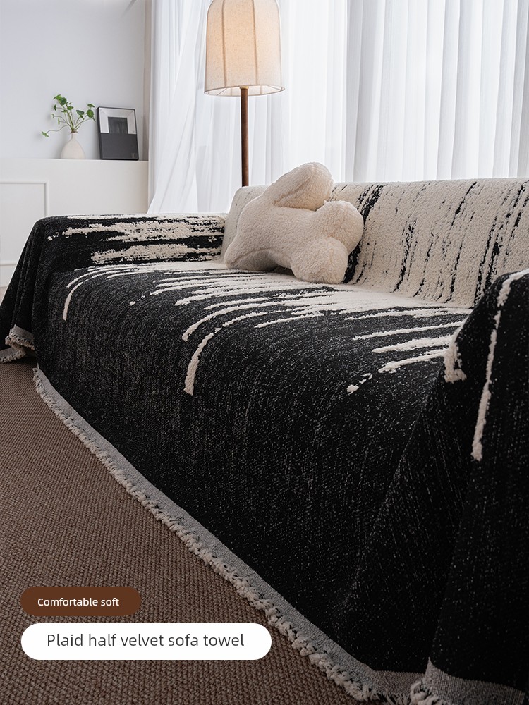 Leather Sofa Special Cover Cover All-Inclusive Non Slip Cover Blanket 2025 Fall and Winter New Arrival Accessible Luxury Fancy Sofa Cover Towel