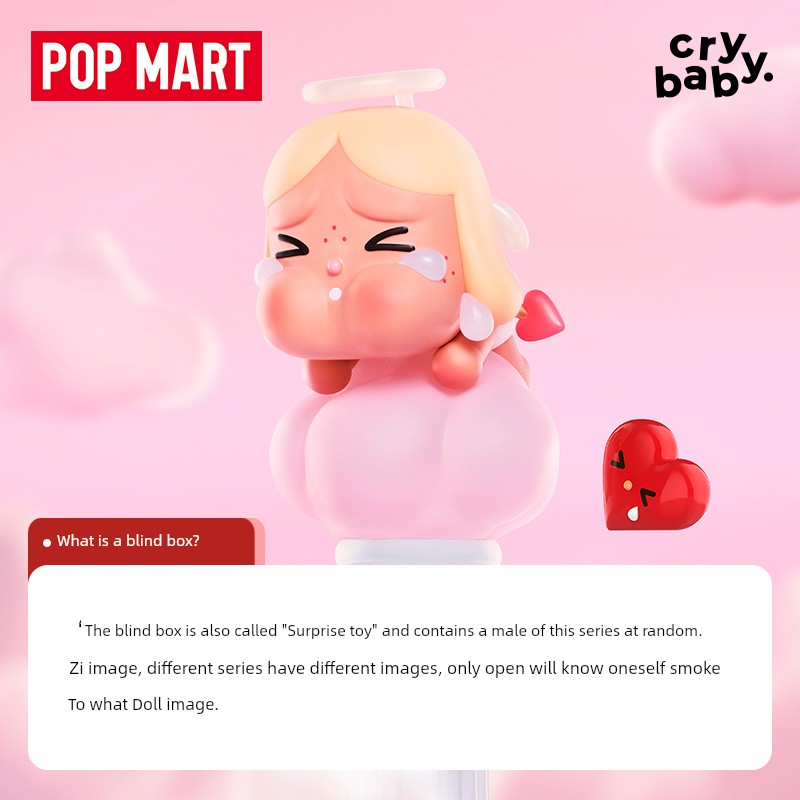 PopMart Pop Mart Crybaby Crying Baby Love God's Tears Series Hand-Made Sweet Together Vinyl Hanging Card
