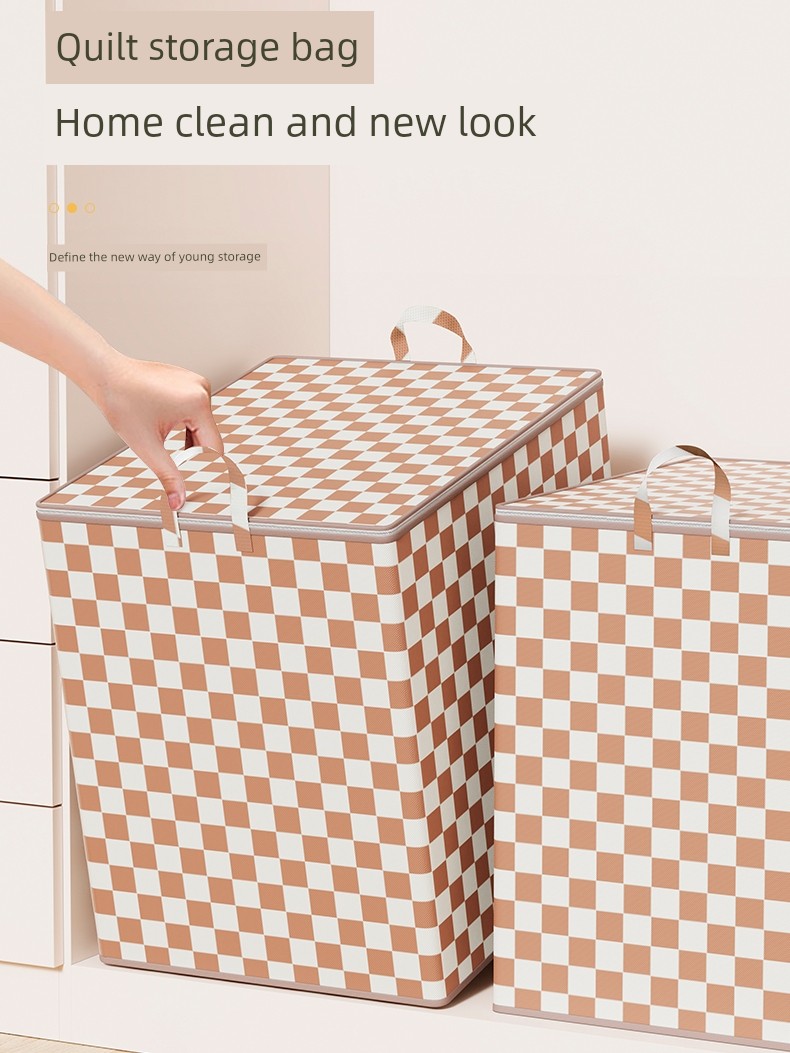 Clothes Storage Box For Home Large Capacity Oversized Wardrobe Clothes Finishing Box Bags Dustproof Storage Basket Boxes Handy Gadget
