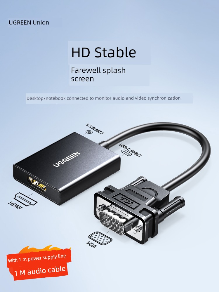 Green VGA Notebook Connection Display Converter