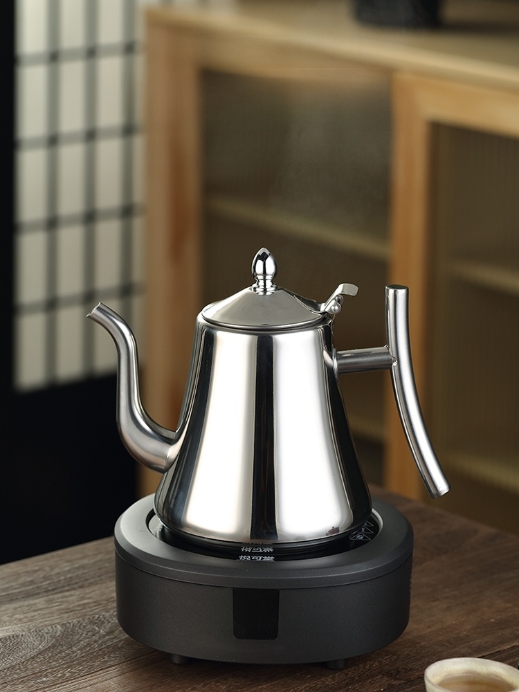 [Steam Exploration] Stainless Steel Teapot Commercial Restaurant Restaurant Tea Water Bottle Belt Strainer Induction Cooker Neutral Teapot