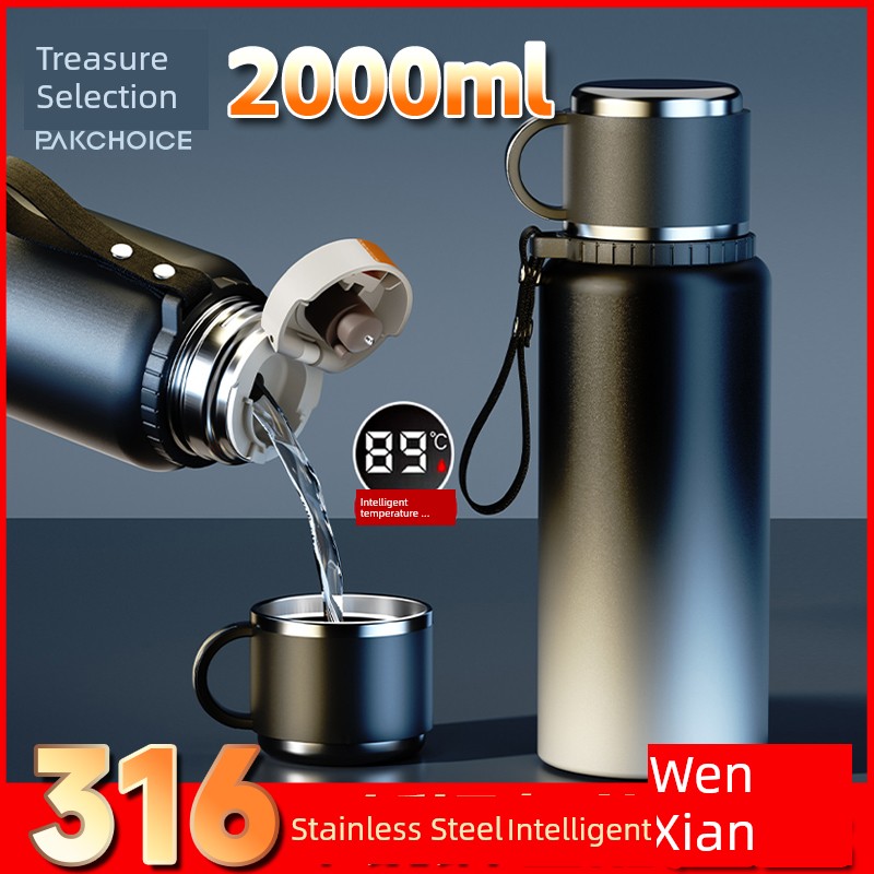 Bao Xuan Vacuum Cup Large-Capacity Water Cup Men 316 Stainless Steel 2024 New Arrival Large Insulation Water Kettle Tea Brewing Cup