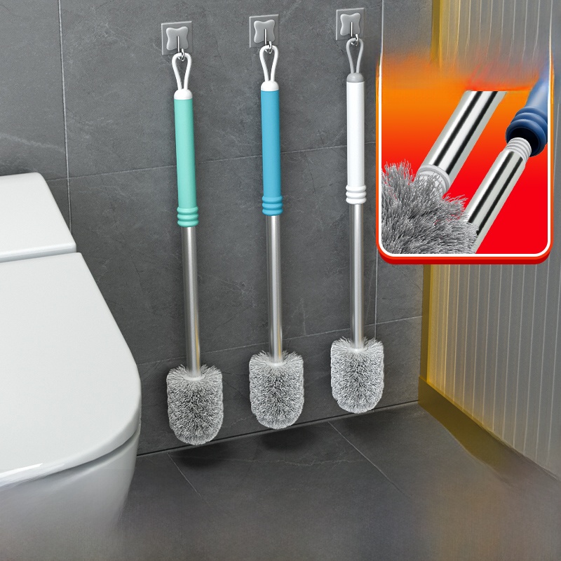 New Toilet Brush Home Ladle Stainless Steel Cleaning Brush without Dead End Toilet Cleaning Brush Toilet Toilet