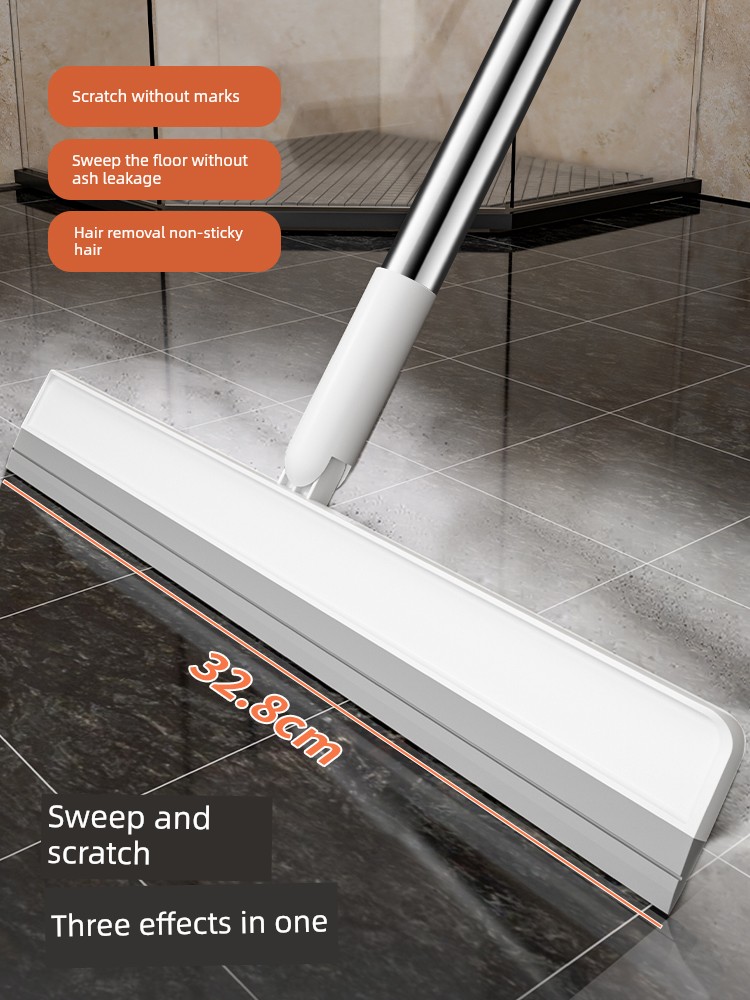 Magic Broom For Home Sweeping Bathroom Wiper Soft Rubber Floor Scraper Quick-Drying Bathroom Floor Wiper Mop Dual-Use