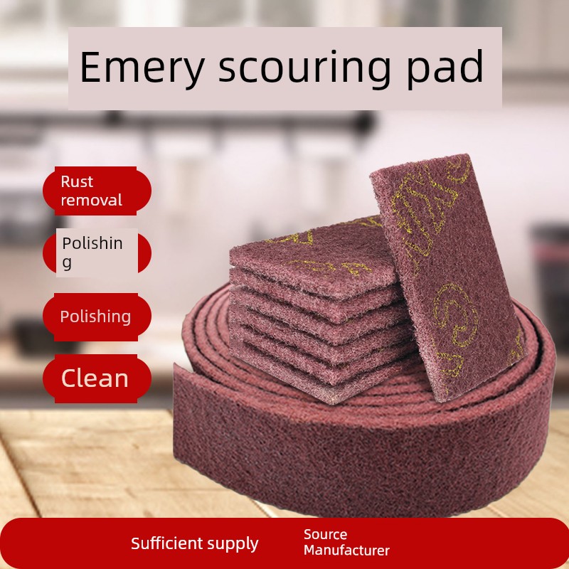 Silicon Carbide Sponge Wipe For Home Scouring Pad Dishcloth Rust Removal Pot Cleaning Handy Gadget Strong Dirt Removal Cleaning Brush