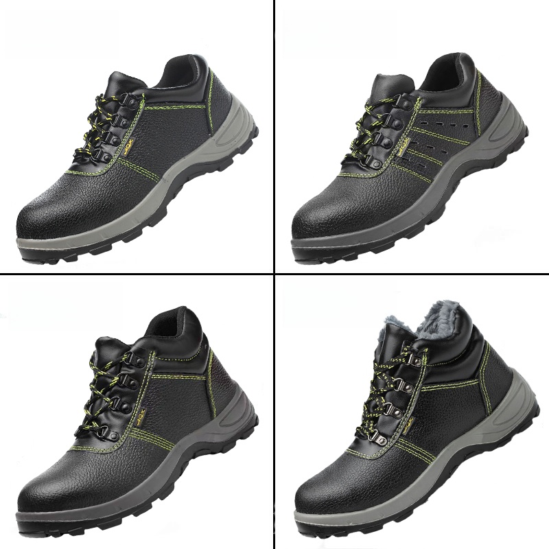 Safety Anti-Smashing and Anti-Penetration High-Top Steel Plate Protective Shoes