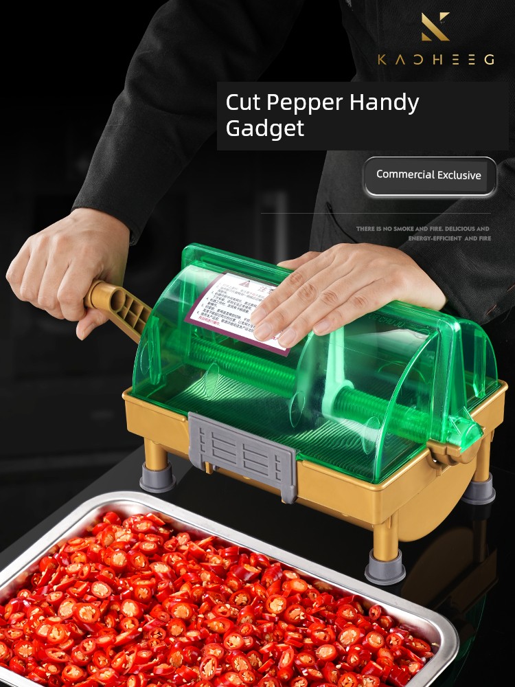 Cut Fantastic Chili Pepper Grinder Vegetable Cutter Commercial Multi-Function Vegetable Chopper Small Slicer Restaurant Hand Cut Onion Artifact