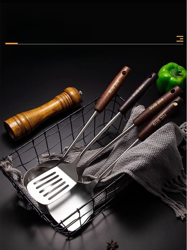 Cooking Thickened Colander Kitchenware Handle Stainless Steel Spatula