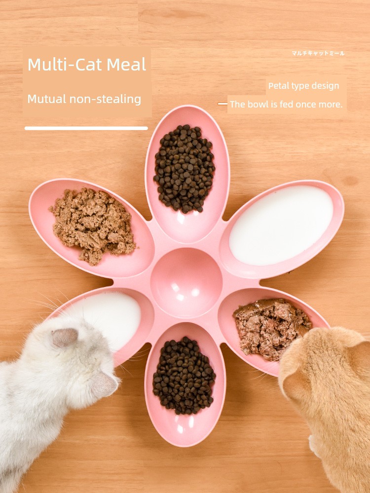 Petals Japanese Style Puppy Feeding Cat Bowl