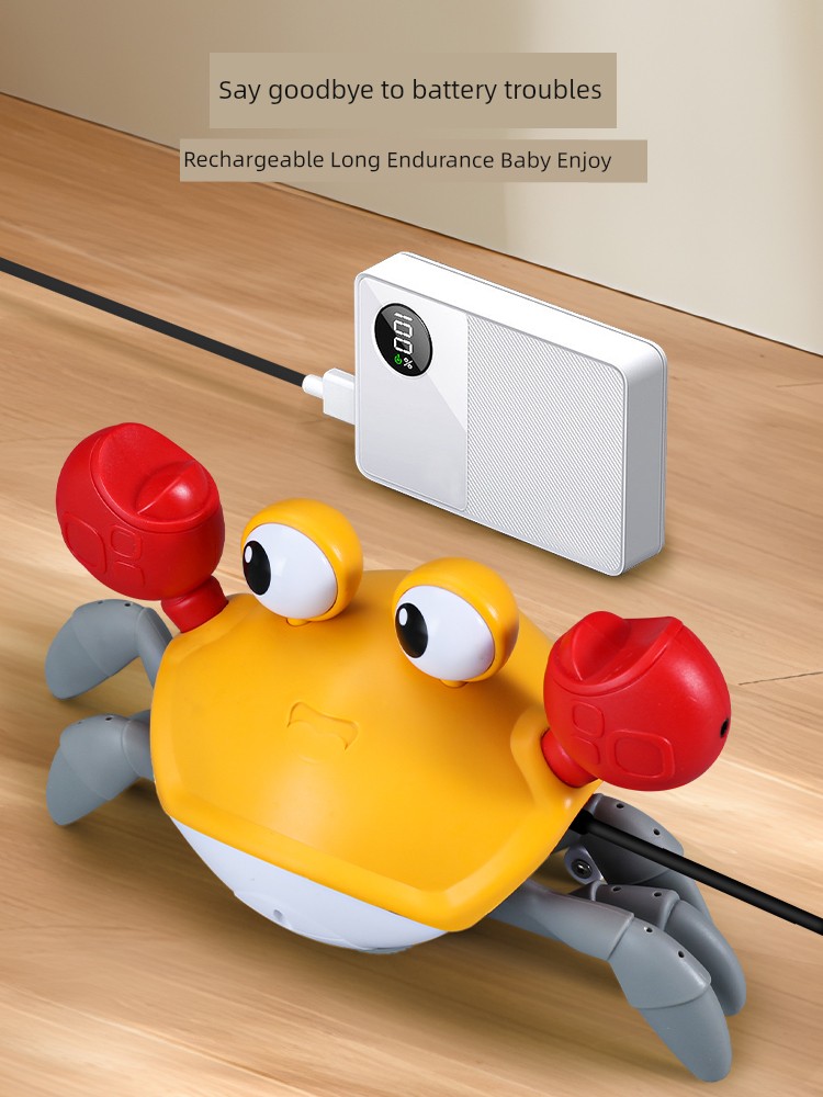 Kids Electric Automatic Sensor Crab 2 Years Old Baby and Infant Toys Boys and Girls 3-6 above Artificial Crawling