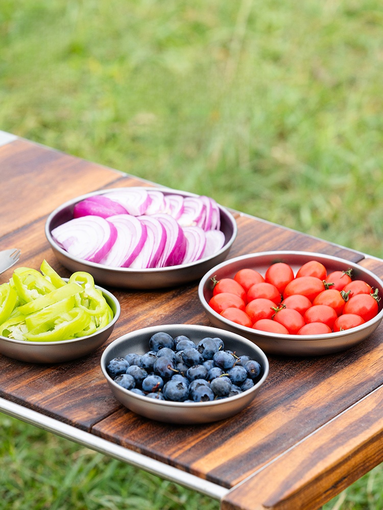 Keith Flats Meal Tray Pure Titanium Tableware Camping