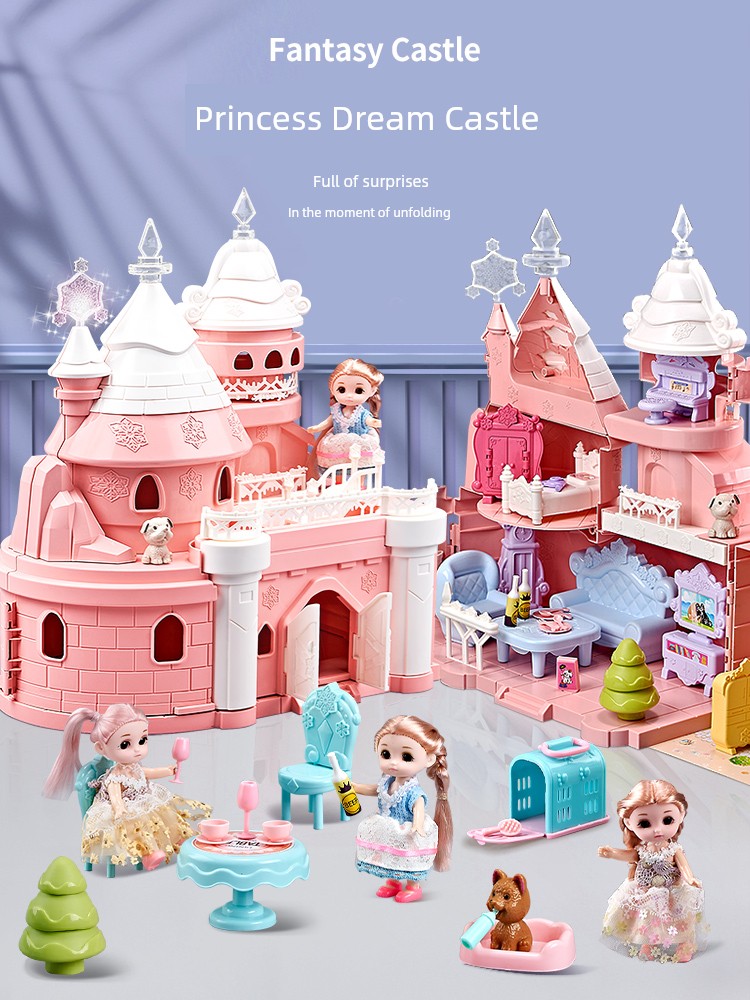 Toy Girl Princess Doll House Girl 2 Years Old Play House Little Girl 3 Kids Castle House Birthday Gift