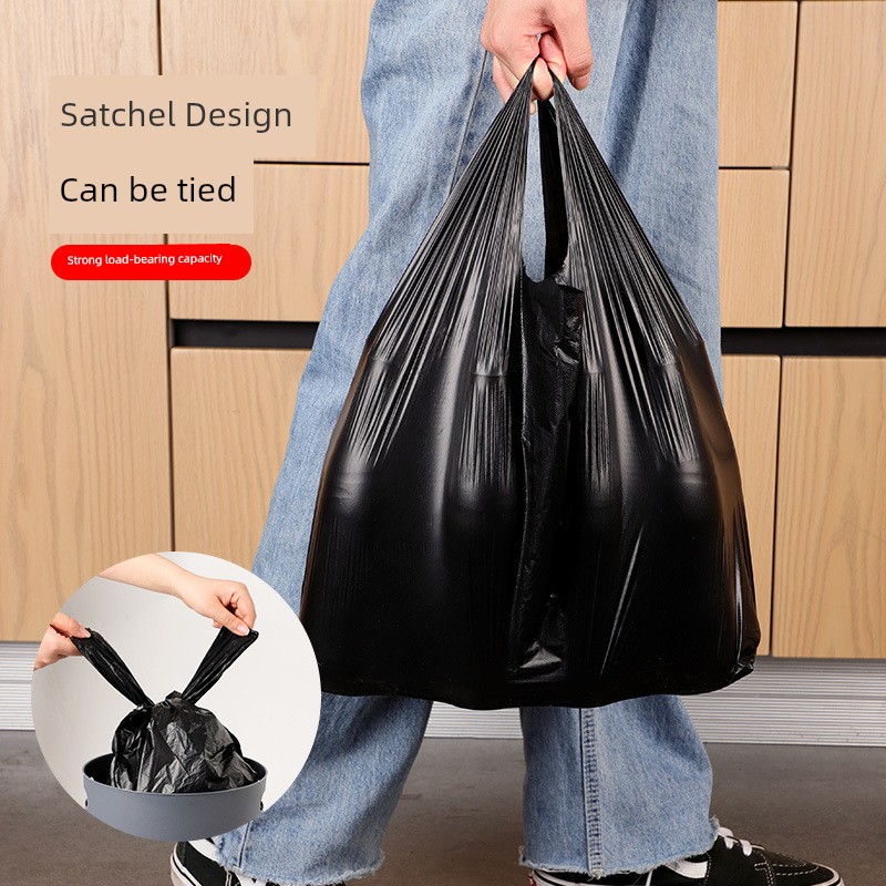 Garbage Bag For Home Affordable Thickened Portable Office Large for Dormitory Medium Size Chopsticks Bag Black Private