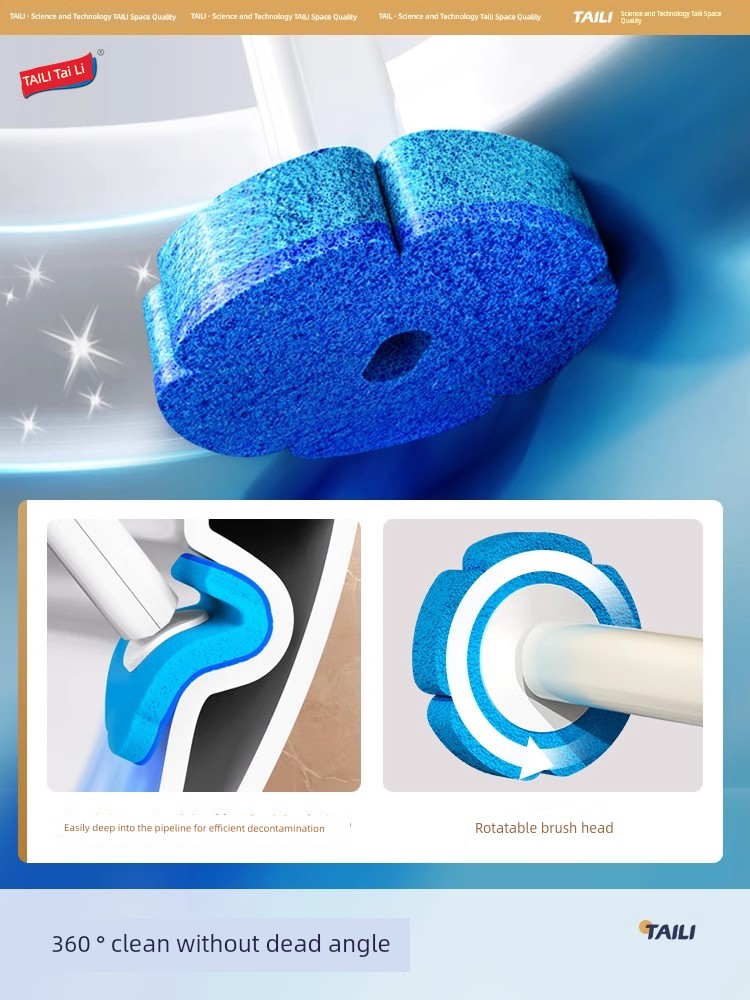 Taili Disposable Wall Hanging Replacement Head Toilet Brush