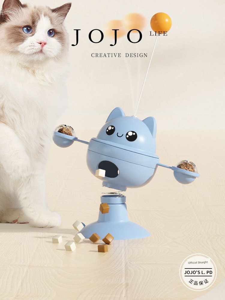 Jojo's L. Pd. Mr. Grocery. Self-Hi Relieving Boredom Tumbler Cat Teaser Food Leakage Rotate | Junshun