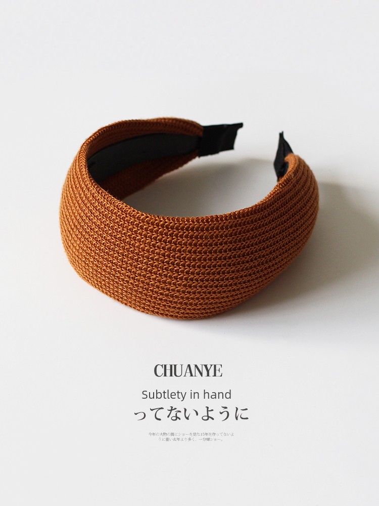 Kawano Yi Mengling Headband with Same Style High Skull Top Headband 2024 New Arrival Classy Hair Accessories Hair Fixer Outdoor All-Matching Hairpin