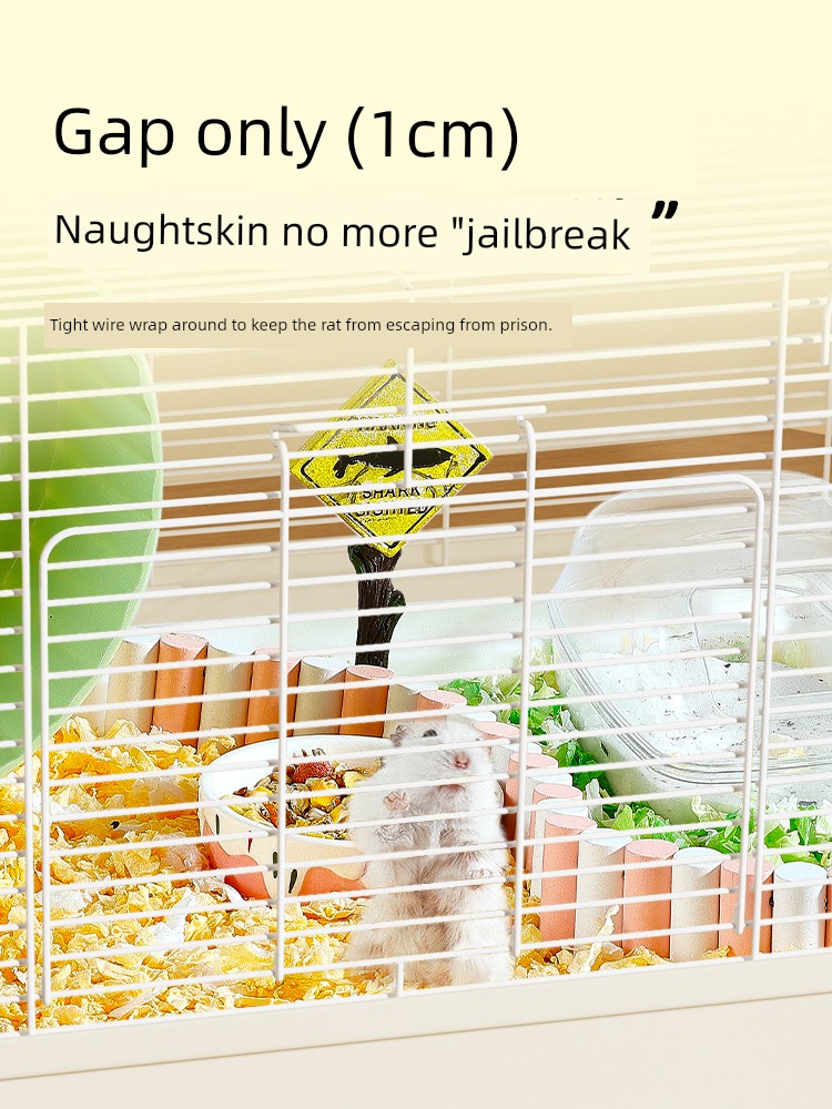 Клетка для хомяков Bukaxing 48 см, железная проволока, специальный увеличенный роскошный дом, Джунгарский хомяк, защита от побега, клетка для новичков