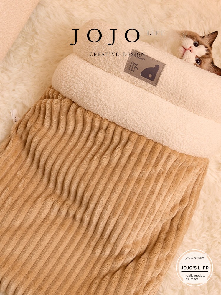 Jojo's L. Pd. Mr. Grocery. Heattech Cat Nest Sleeping Bag a Facility for Children to Bore Nest Closed Cat Nest | Soldier Wheel