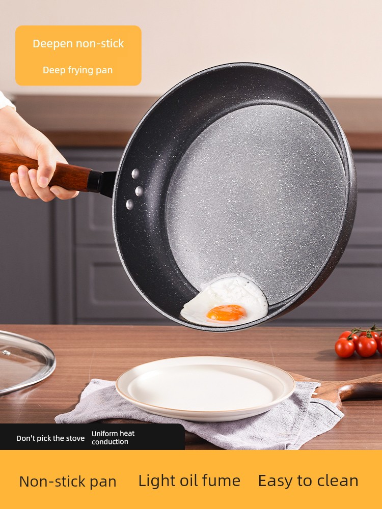 Medical Stone Frying Pan Non-Stick Pan For Home Small Frying Pan Cooking Pot Cooking Steak Frying Pan Induction Cooker Gas Stove Dedicated