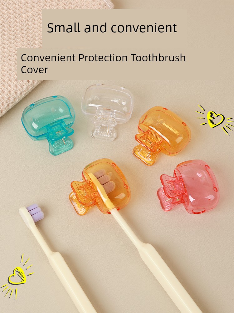 Headgear Portable Plastic Clip Travel Toothbrush
