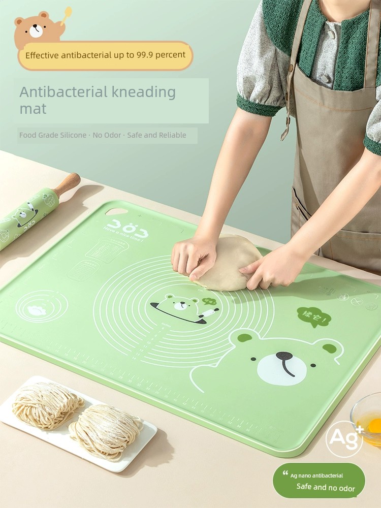 Antibacterial Silicone Dough Kneading Food Grade Surface Pad Thickened Extra Large For Home Panel Baking Mat Plastic Dough Rolling Pad Chopping Board