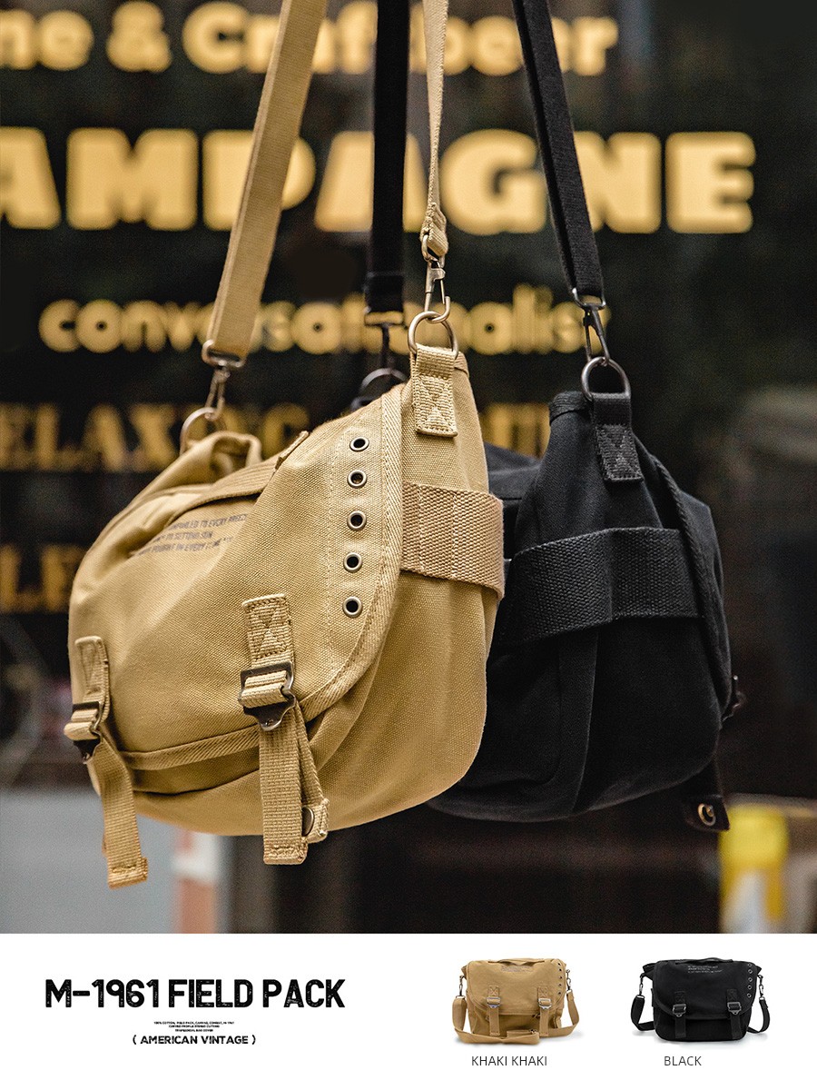 Marden M1961 Retro Canvas Shoulder Messenger Bag