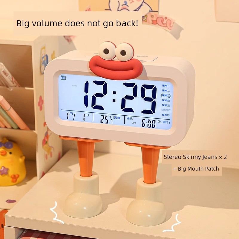 Alarm Clock Student Only Get up Handy Gadget 2024 New Arrival Desktop Clock Junior High School Student Digital Clock Wake-up