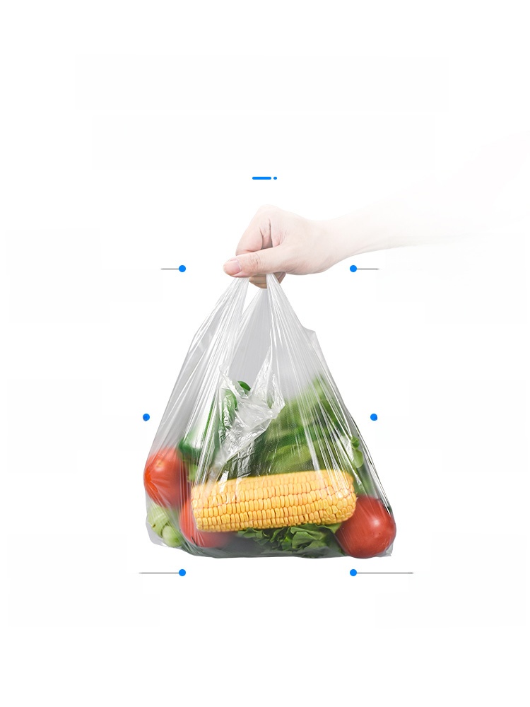 White Take out Take Away Portable Convenient Plastic Bag