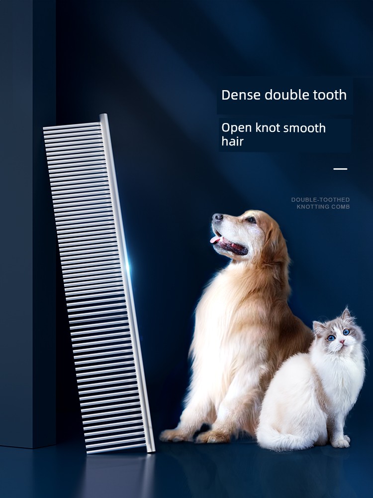 Pet Comb Beauty Float Hair Cleaning Handy Gadget Dog Knot Untying Dense Gear Steel Comb Longhair Special Comb Pet Comb